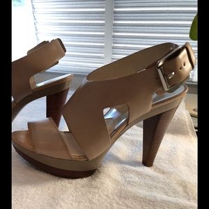 Michael Kors Carla Platform Sandal in Taupe